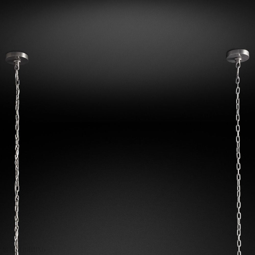 Emily Rectangle Chandelier 54"-Momo Lighting