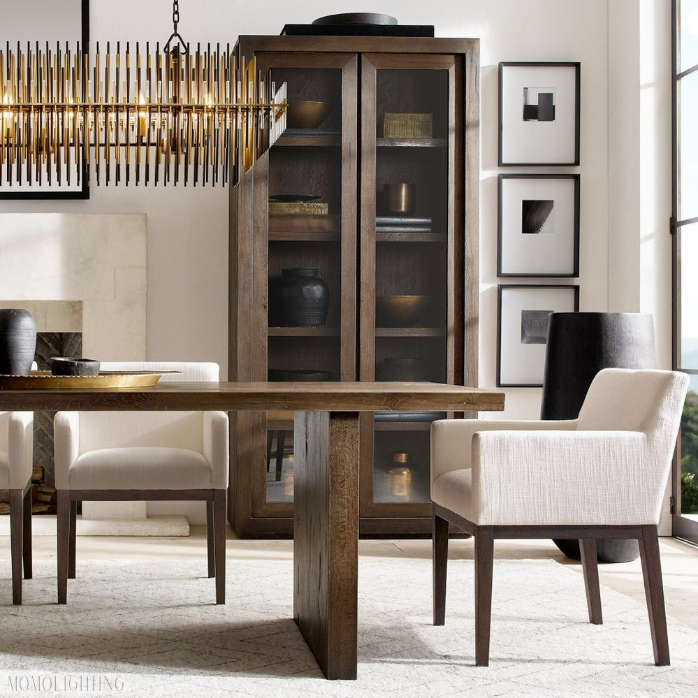 Emily Rectangle Chandelier 54"-Momo Lighting