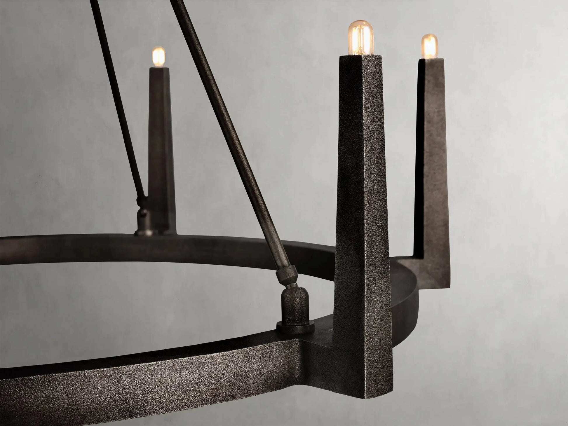 Emmet Round Chandelier 42''54''-Momo Lighting