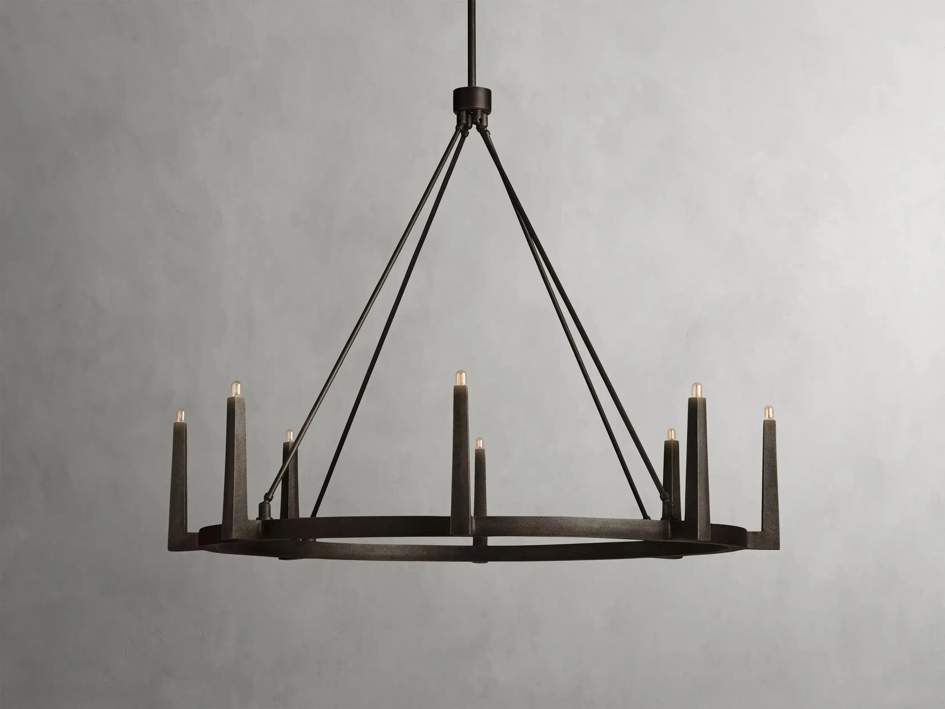 Emmet Round Chandelier 42''54''-Momo Lighting