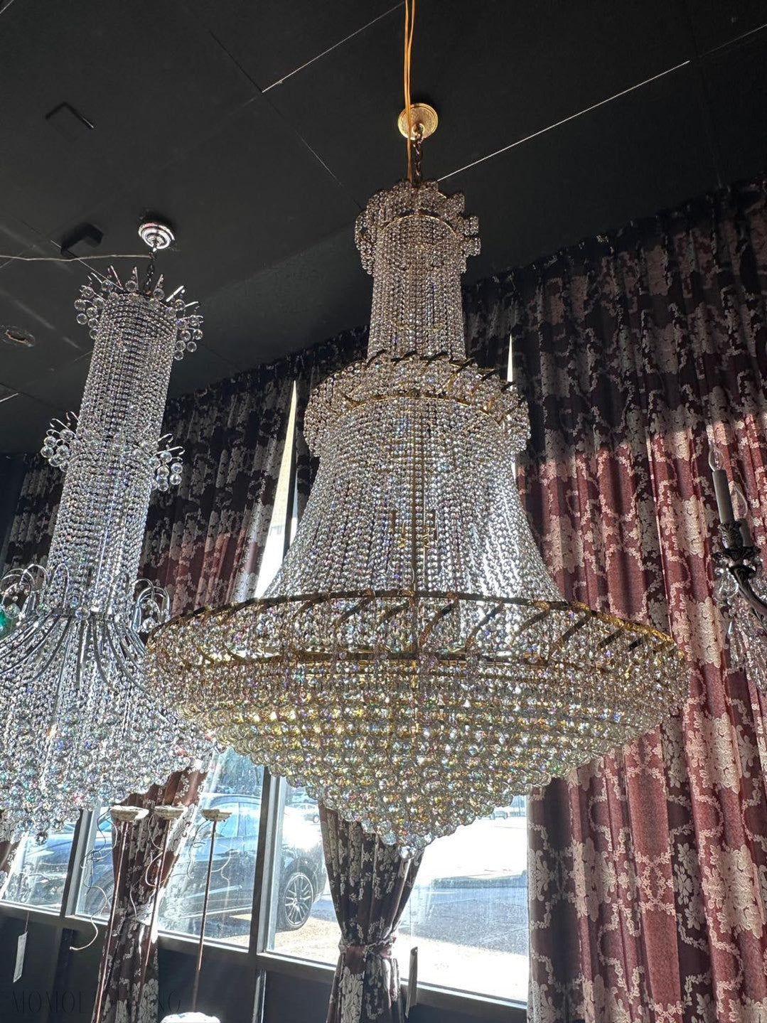 Empire French Crystal Chandelier 48"-Momo Lighting