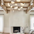 Enceladus Alabaster Chandelier, Artistic Modern Chandelier for Bar Area-Momo Lighting