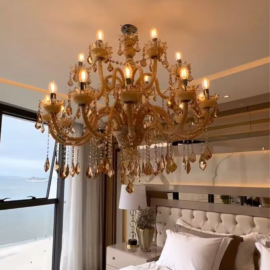 European Luxury Living Room Crystal Chandelier Vintage Candle Chandelier Dining Room Decorative Light Fixture-Momo Lighting