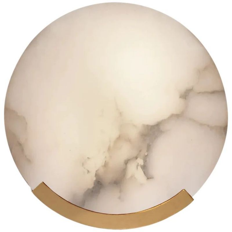 Alabaster Round Plate Sconce