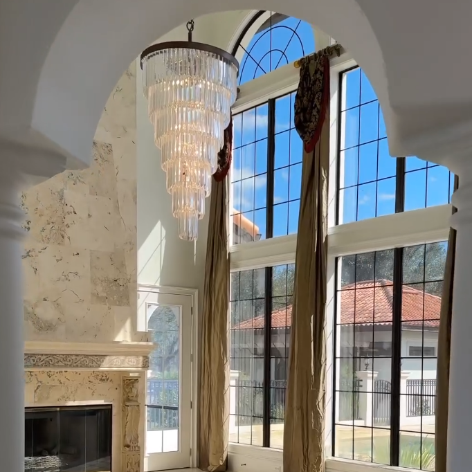 Extra Large 7-Tier Luxury Crystal Chandelier in Black/Coffee/Gold/Chrome Finish Color-Momo Lighting