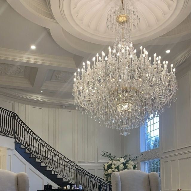 Extra Large Classic Traditional Crystal Chandelier 60/72/90 Lights for Hotel, Showroom, Foyer,Wedding Hall,Coffee Shop-Momo Lighting