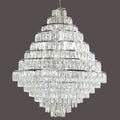 Extra Large Decorative Crystal Chandelier Foyer Hall Ceiling Light Fixture For Staircase In Gold/ Chrome-Momo Lighting