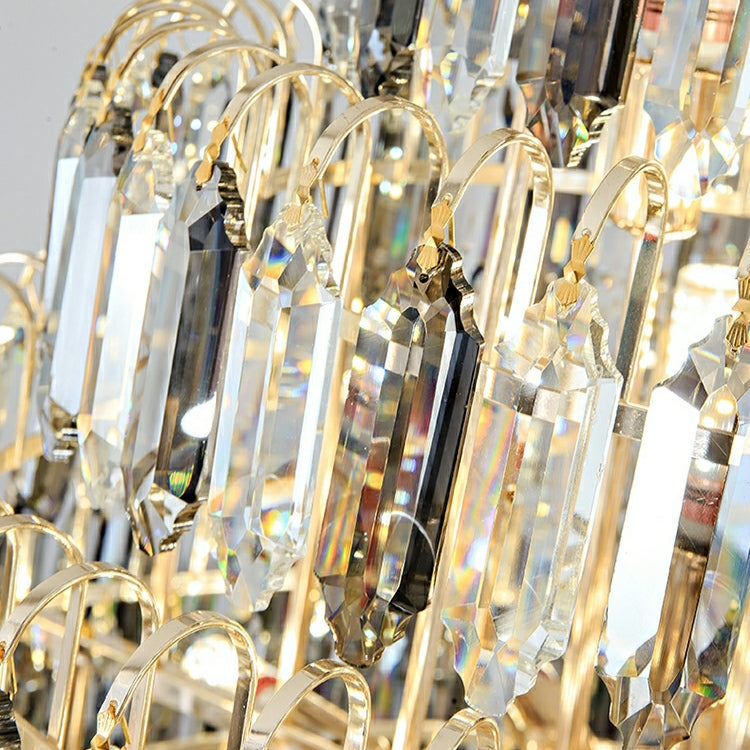 Extra Large Foyer Decorative Crystal Lighting Fixture Living Room Crystal Chandelier For Entryway Staircase-Momo Lighting