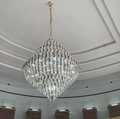 Extra Large Foyer Decorative Crystal Lighting Fixture Living Room Crystal Chandelier For Entryway Staircase-Momo Lighting