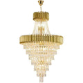 Extra Large Modern Multi-layers Gold/Black Light Luxury Crystal Chandelier For 2-Story Living Room,Foyer-Momo Lighting
