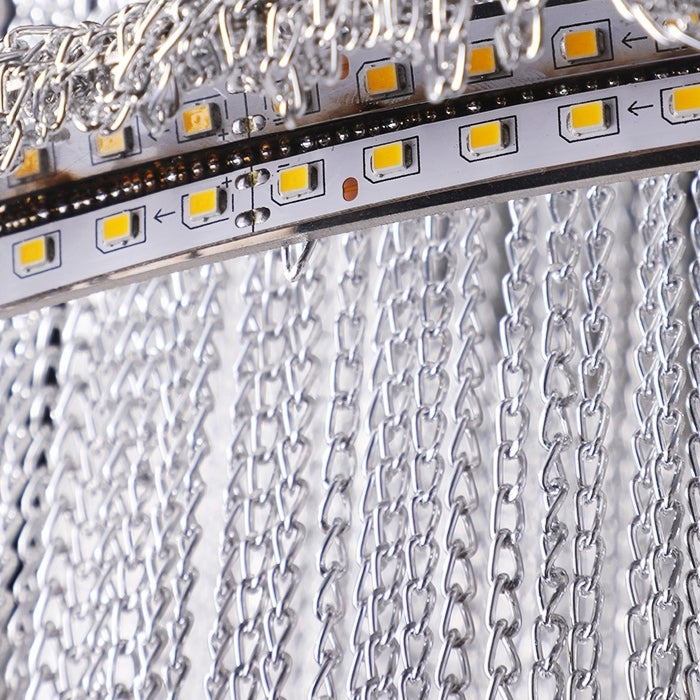 Extra Large Multi-layered Post-Modern Luxury Metal Chains Chandelier for High-ceiling Room-Momo Lighting