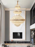 Extra Large Multi-layers Gold Luxury Crystal Chandelier Modern Empire Decrative Crystal Light-Momo Lighting