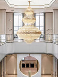 Extra Large Multi-layers Gold Luxury Crystal Chandelier Modern Empire Decrative Crystal Light-Momo Lighting