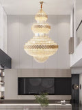 Extra Large Multi-layers Gold Luxury Crystal Chandelier Modern Empire Decrative Crystal Light-Momo Lighting