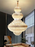 Extra Large Multi-layers Gold Luxury Crystal Chandelier Modern Empire Decrative Crystal Light-Momo Lighting