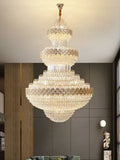Extra Large Multi-layers Gold Luxury Crystal Chandelier Modern Empire Decrative Crystal Light-Momo Lighting