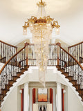 Extra Large Retro Luxury Full Copper Crystal Chandelier for Staircase/ Duplexes/ Villas-Momo Lighting