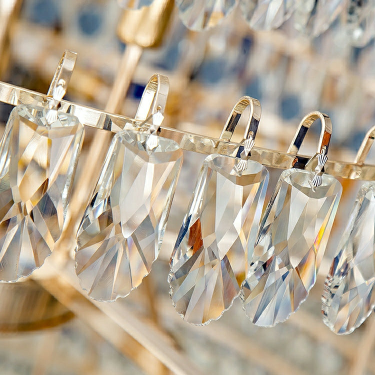 Extra Large Round Crystal Chandelier Luxury Foyer High Ceiling Light Fixture For Living Room/ Hotel Hall Entrance-Momo Lighting