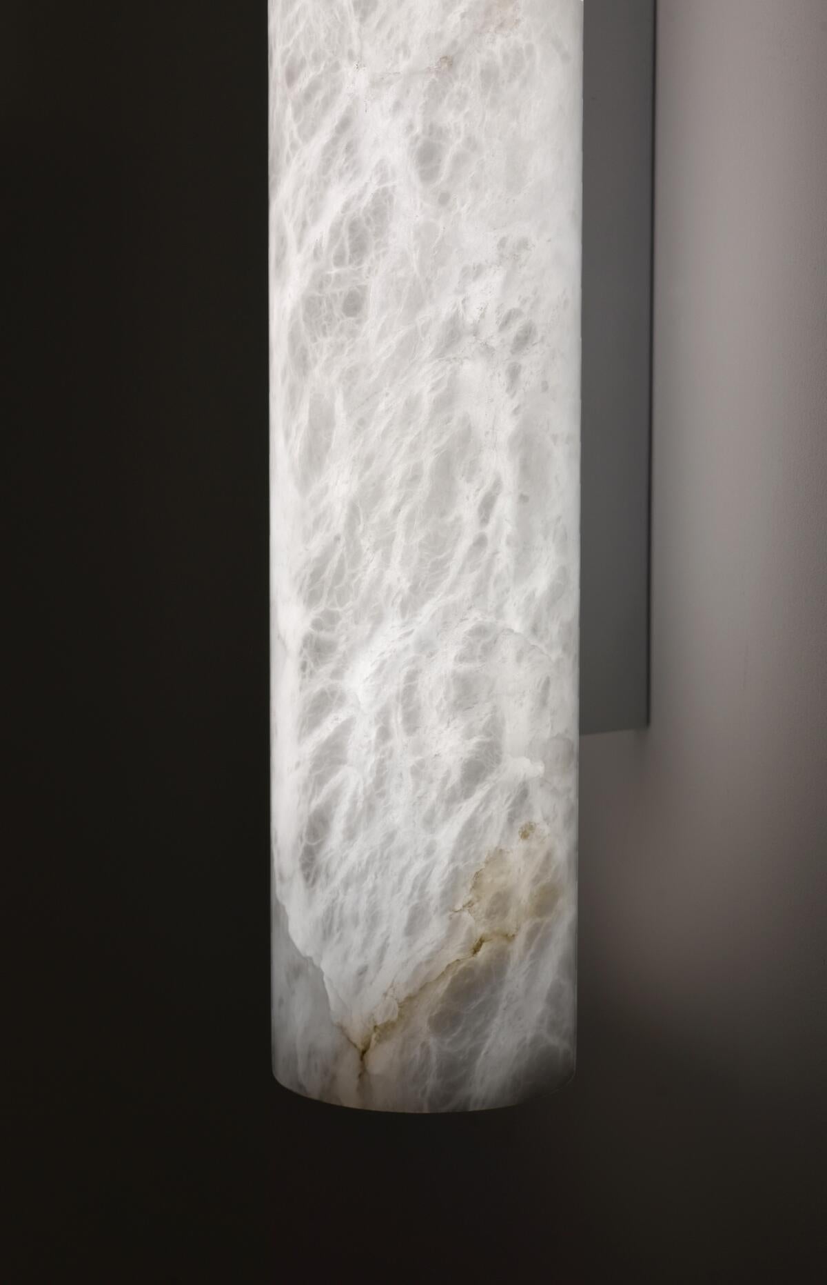 Charlene Marble Long wall sconce 46"H