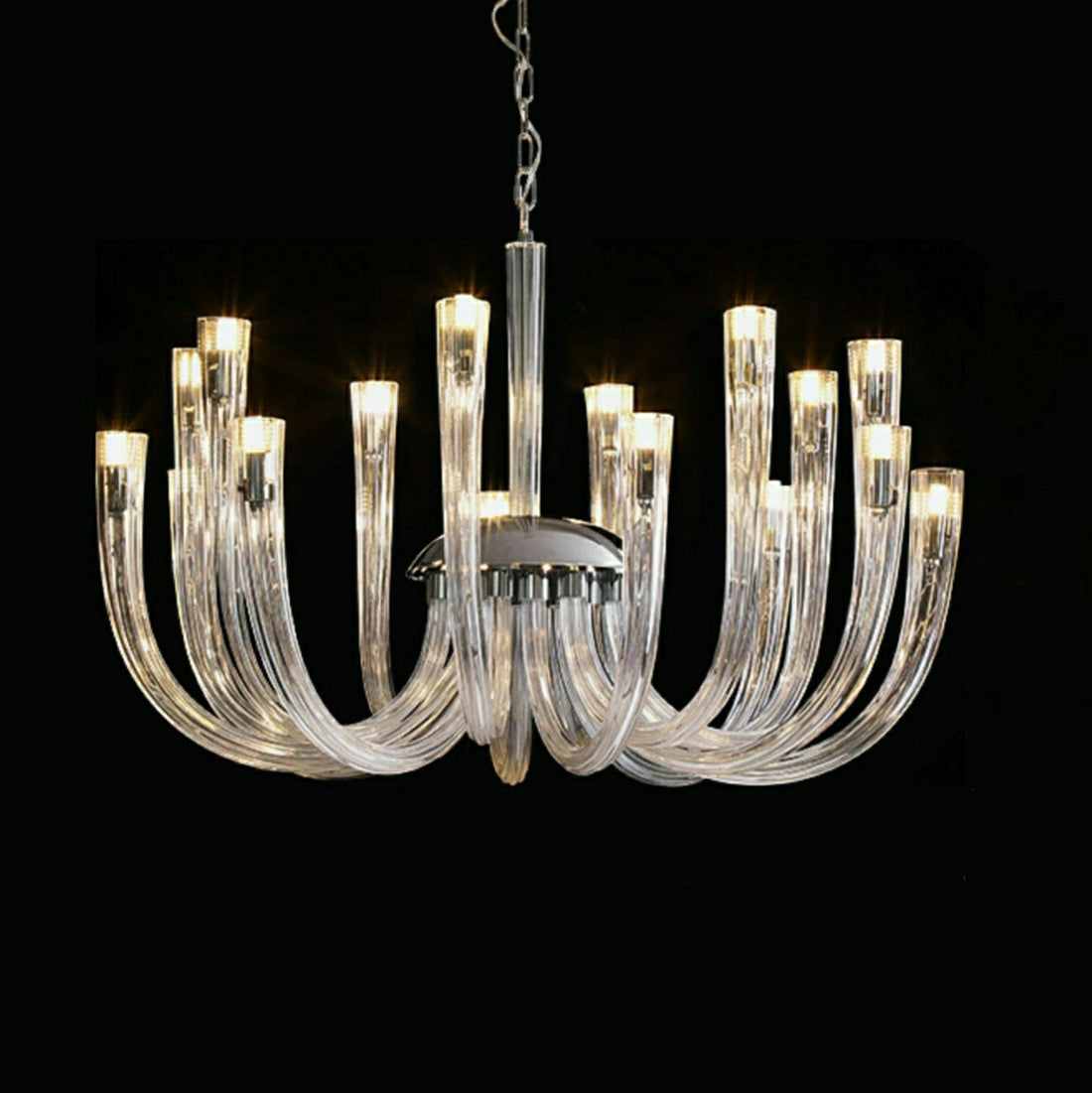 Fashion 12/ 16/ 32 Lights Glass Chandelier Classic Candle Style Ceiling Light Fixture For Living/ Dining Room Decoration-Momo Lighting