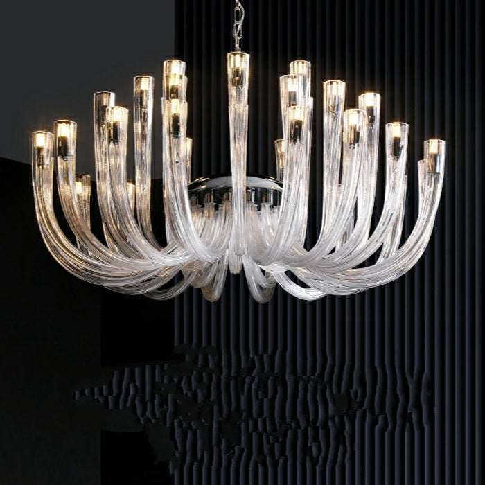 Fashion 12/ 16/ 32 Lights Glass Chandelier Classic Candle Style Ceiling Light Fixture For Living/ Dining Room Decoration-Momo Lighting