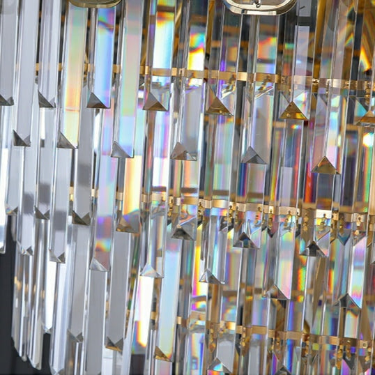 Fashion Large Staircase Chandelier For Foyer Living Room Entrance Crystal Ceiling Light Fixture In Gold Finish-Momo Lighting