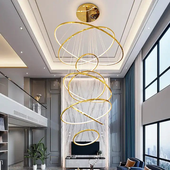 Felicity 8 Ring Chandelier-Momo Lighting