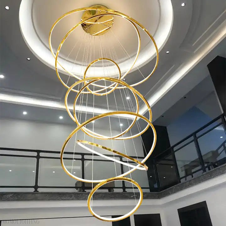 Felicity 8 Ring Chandelier-Momo Lighting