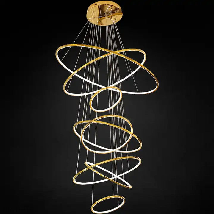 Felicity 8 Ring Chandelier-Momo Lighting