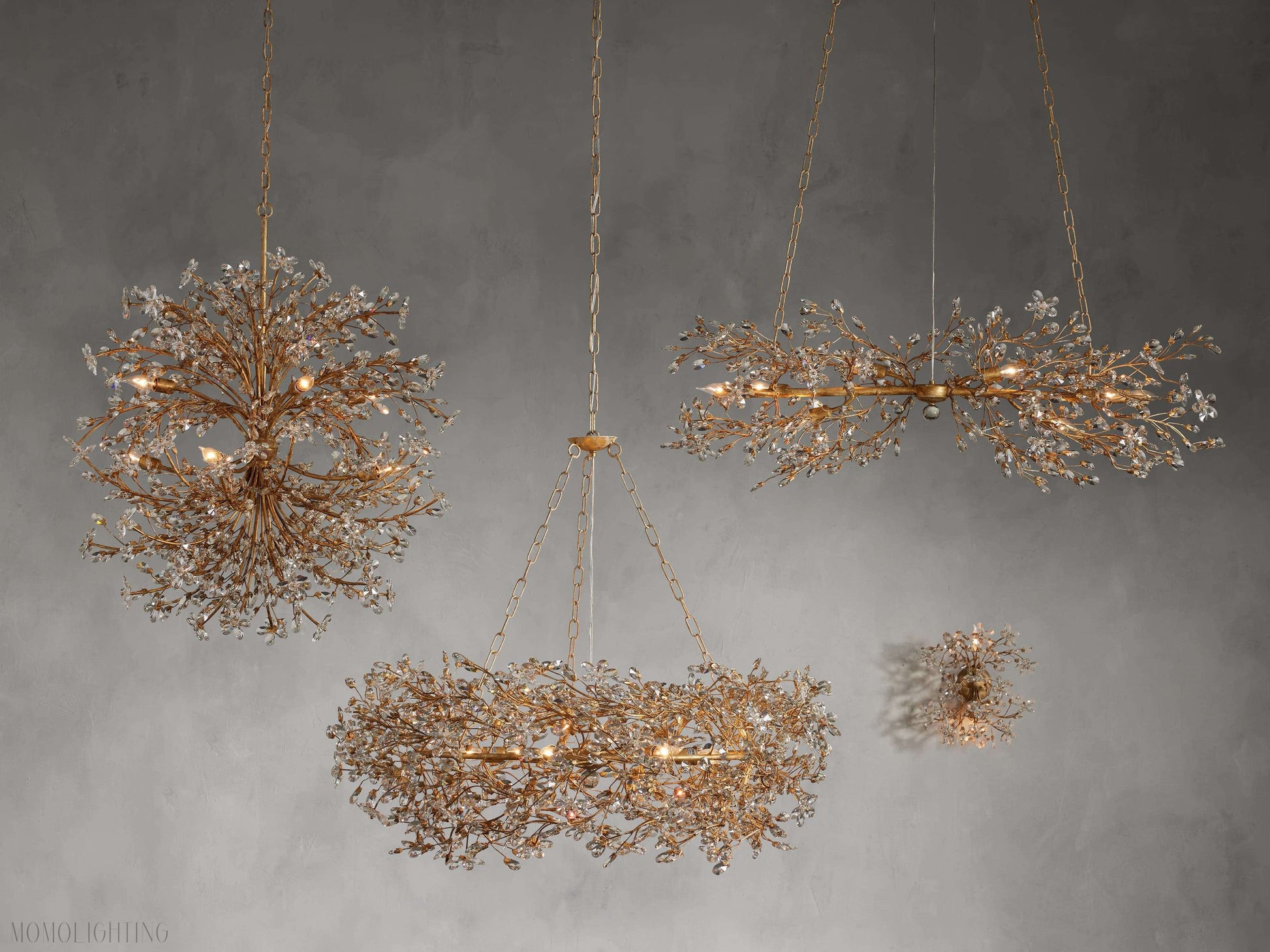 Fiore Crown Chandelier-Momo Lighting