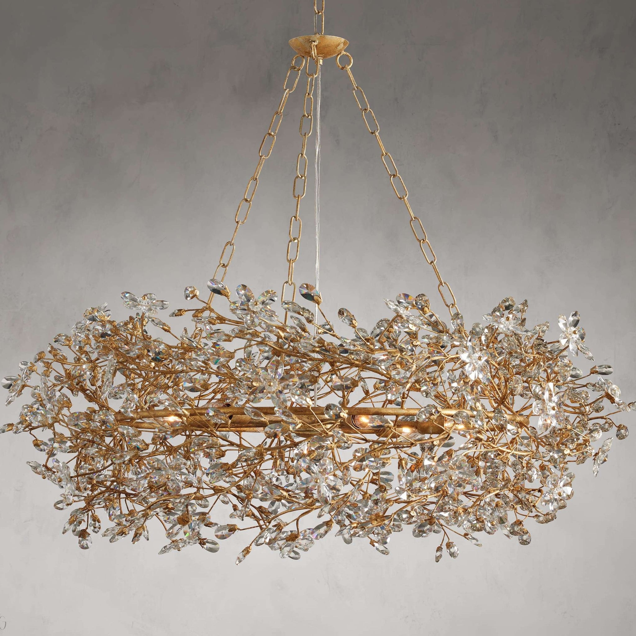Fiore Crown Chandelier-Momo Lighting