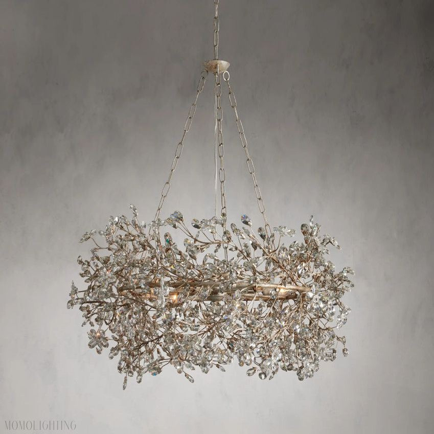 Fiore Crown Glass Chandelier-Momo Lighting