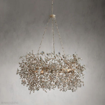 Fiore Crown Glass Chandelier-Momo Lighting