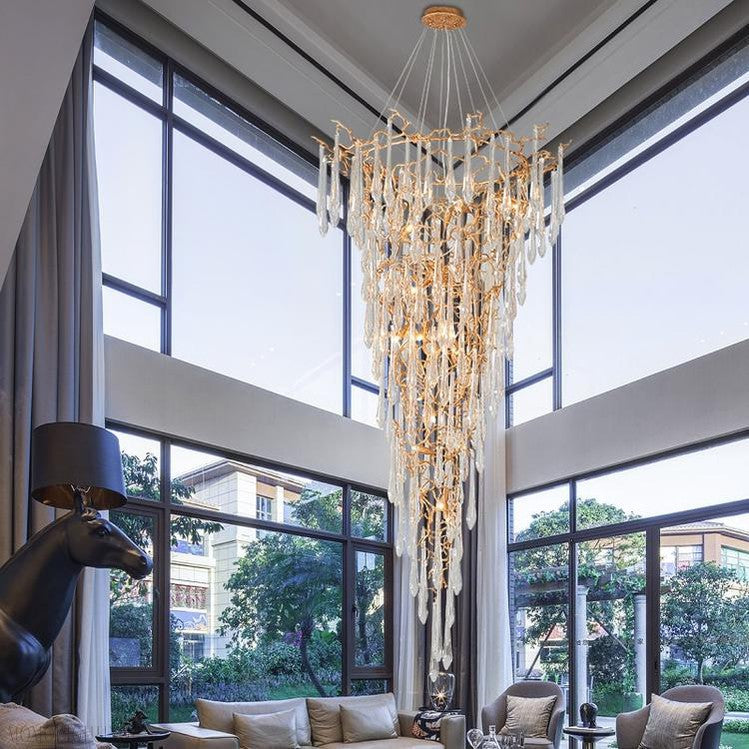 Flavian Branch Crystal Chandelier-Momo Lighting