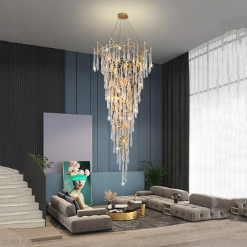 Flavian Branch Crystal Chandelier-Momo Lighting