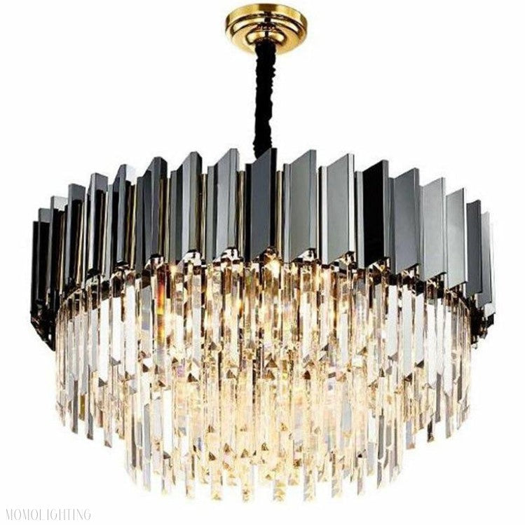 Flavian Crystal Chandelier-Momo Lighting