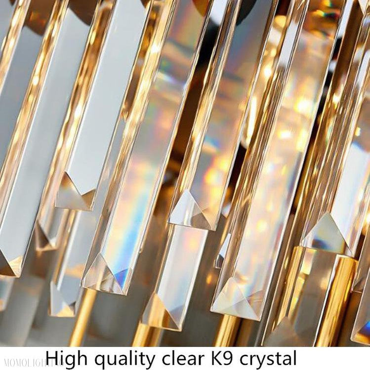 Flavian Double Tier Crystal Chandelier-Momo Lighting