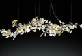 Fleur-de-lis Ceramic cluster Chandelier 29.3”D-Momo Lighting