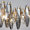 Flor Crystal Linear Chandelier-Momo Lighting