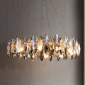 Flor Crystal Round Chandelier-Momo Lighting