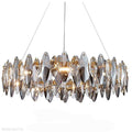 Flor Crystal Round Chandelier-Momo Lighting