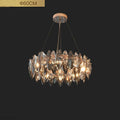 Flor Crystal Round Chandelier-Momo Lighting