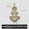 Foyer 3 Layers Extra Large Crystal Chandelier For Living Room Staircase Ceiling Lighting Fixture-Momo Lighting