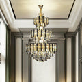 Foyer 3 Layers Extra Large Crystal Chandelier For Living Room Staircase Ceiling Lighting Fixture-Momo Lighting