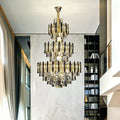 Foyer 3 Layers Extra Large Crystal Chandelier For Living Room Staircase Ceiling Lighting Fixture-Momo Lighting