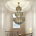Foyer 3 Layers Extra Large Crystal Chandelier For Living Room Staircase Ceiling Lighting Fixture-Momo Lighting