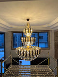 Foyer 3 Layers Extra Large Crystal Chandelier For Living Room Staircase Ceiling Lighting Fixture-Momo Lighting