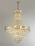Foyer Staircase Chandelier Luxury K9 Crystal Ceiling Light For Living Room / Hallway-Momo Lighting