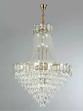 Foyer Staircase Chandelier Luxury K9 Crystal Ceiling Light For Living Room / Hallway-Momo Lighting