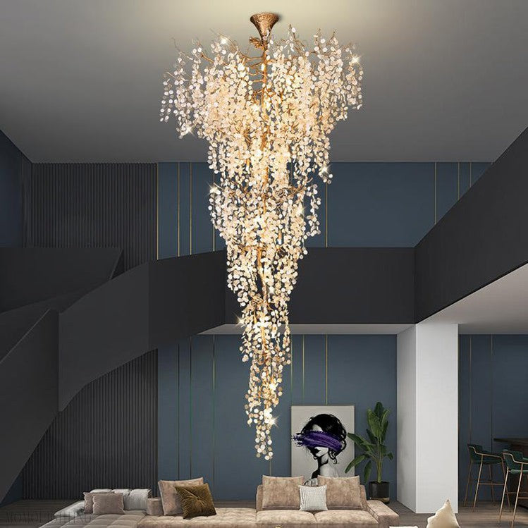 Francesca Petal Detail Grand Chandelier-Momo Lighting